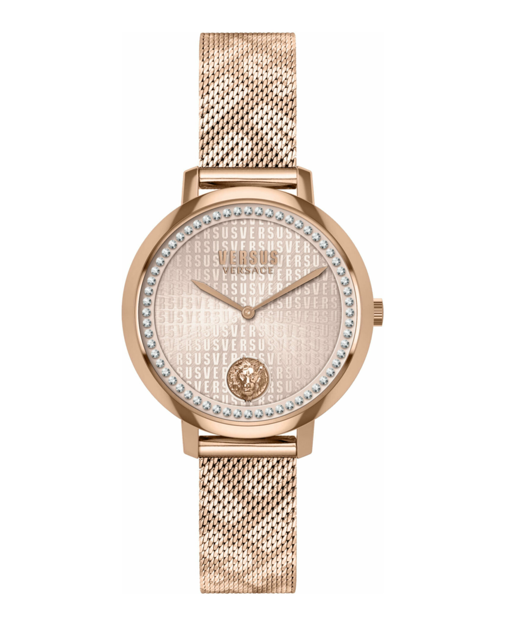 Versus Versace Womens Rose Gold 36mm Bracelet Fashion Watch 