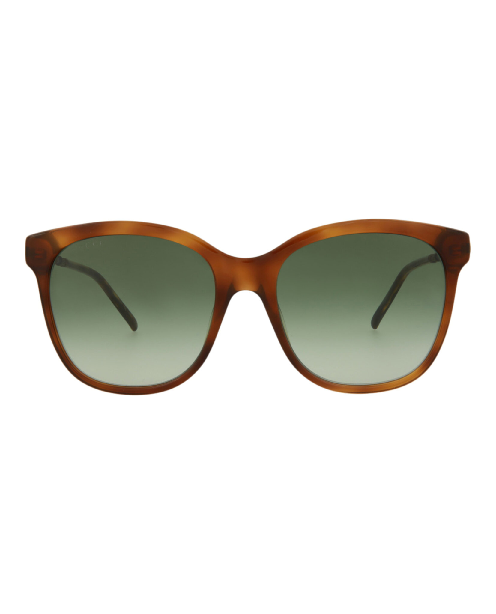 Gucci Womens Square/Rectangle Havana Gold Green Fashion 