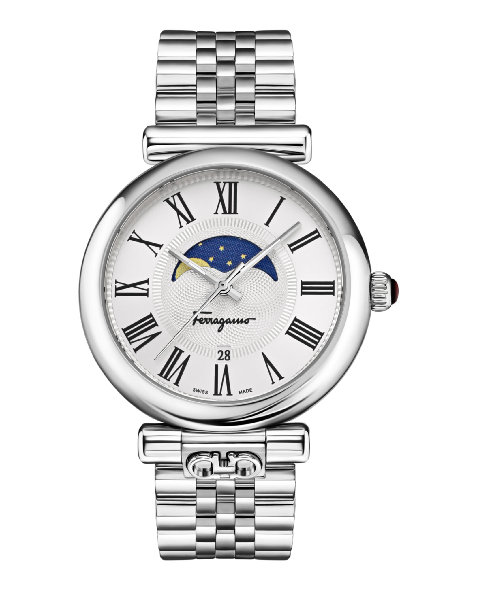 Ferragamo Womens Moonphase 40mm Bracelet Fashion Watch Ferragamo Women main image 2