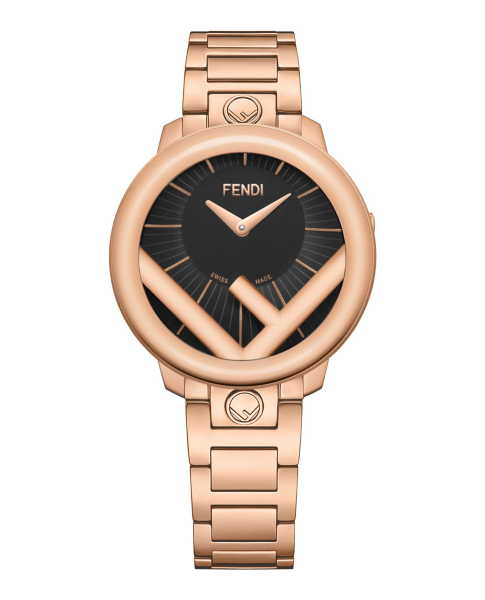 【FENDI】Run Away Bracelet Watch 36mm Fendi Womens Run Away Rose Gold 36mm Bracelet Fashion Watch