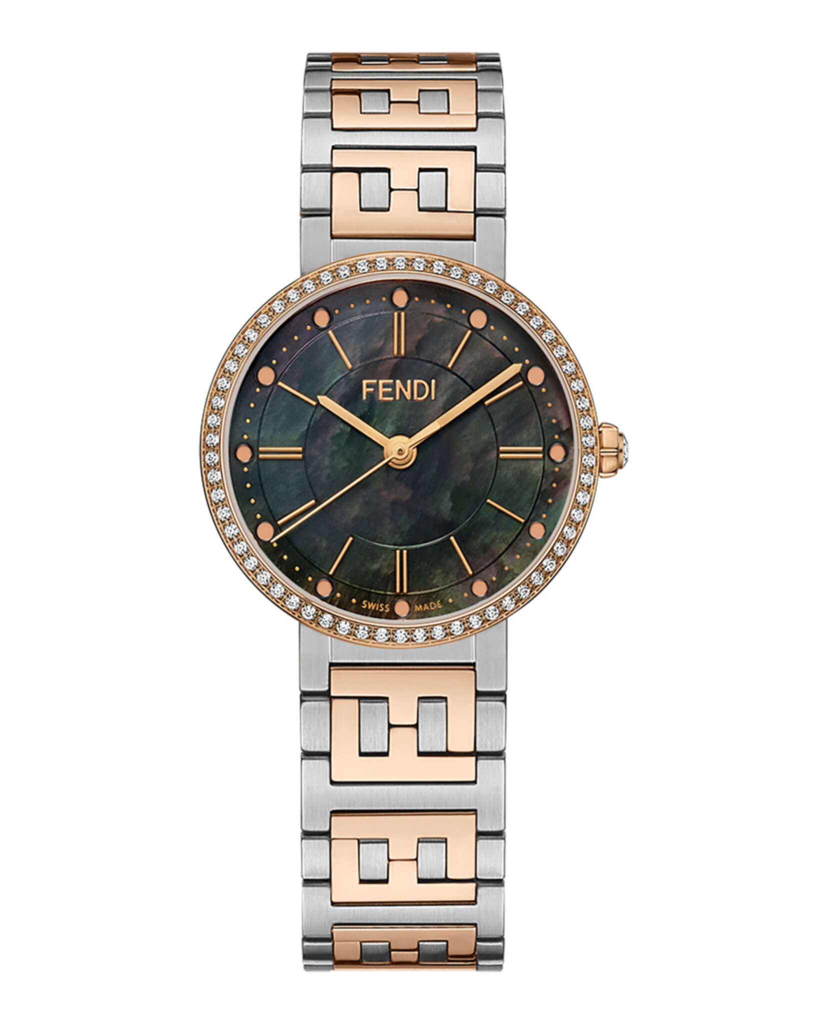 【FENDI】Forever ダイヤモンド ウォッチ 文字盤グリーン 28mm Fendi Forever Fendi Green Dial Watch F141010901 – Crown Jewelers