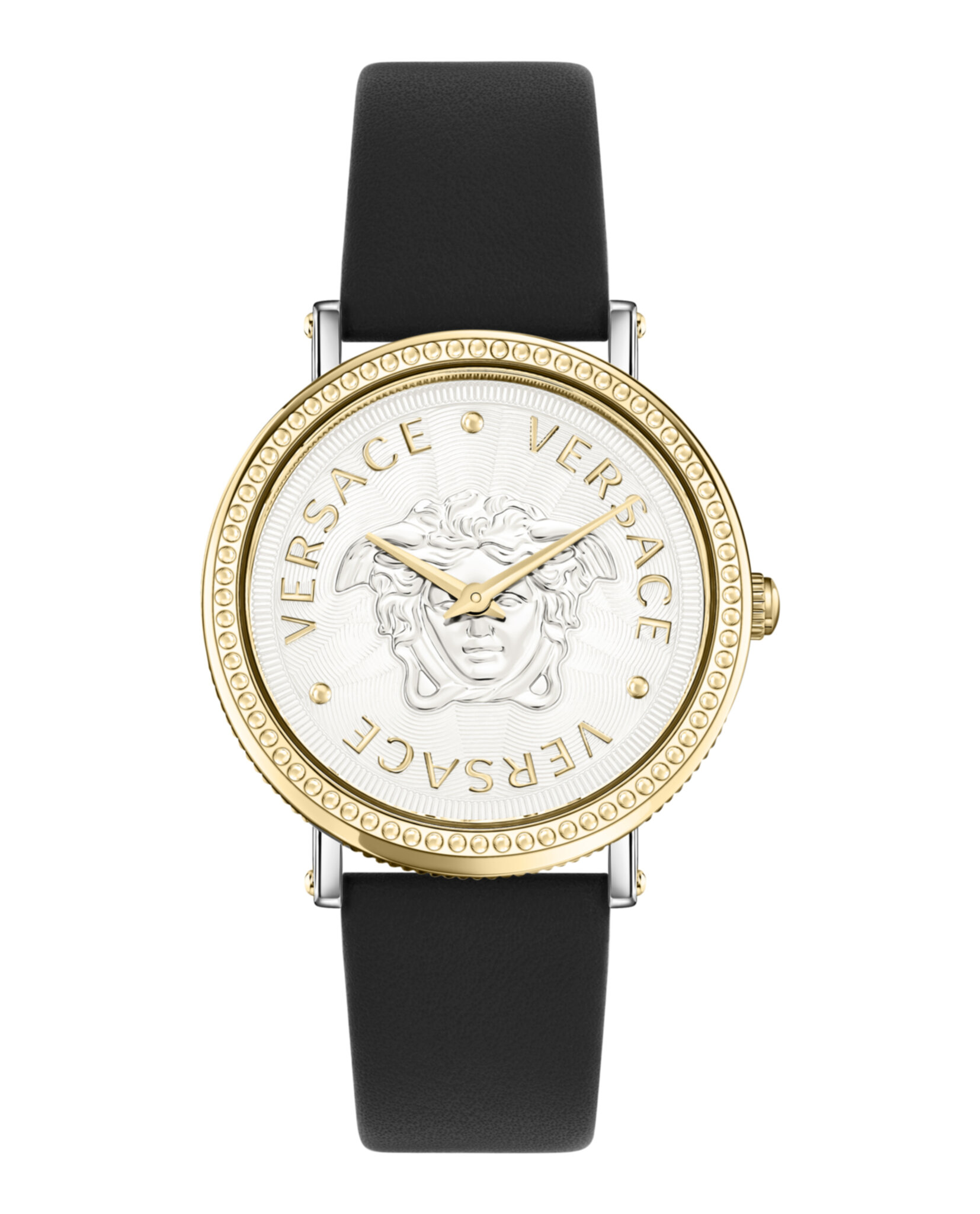 Versace Womens V-Dollar Two Tone 37mm Strap Fashion Watch | eBay