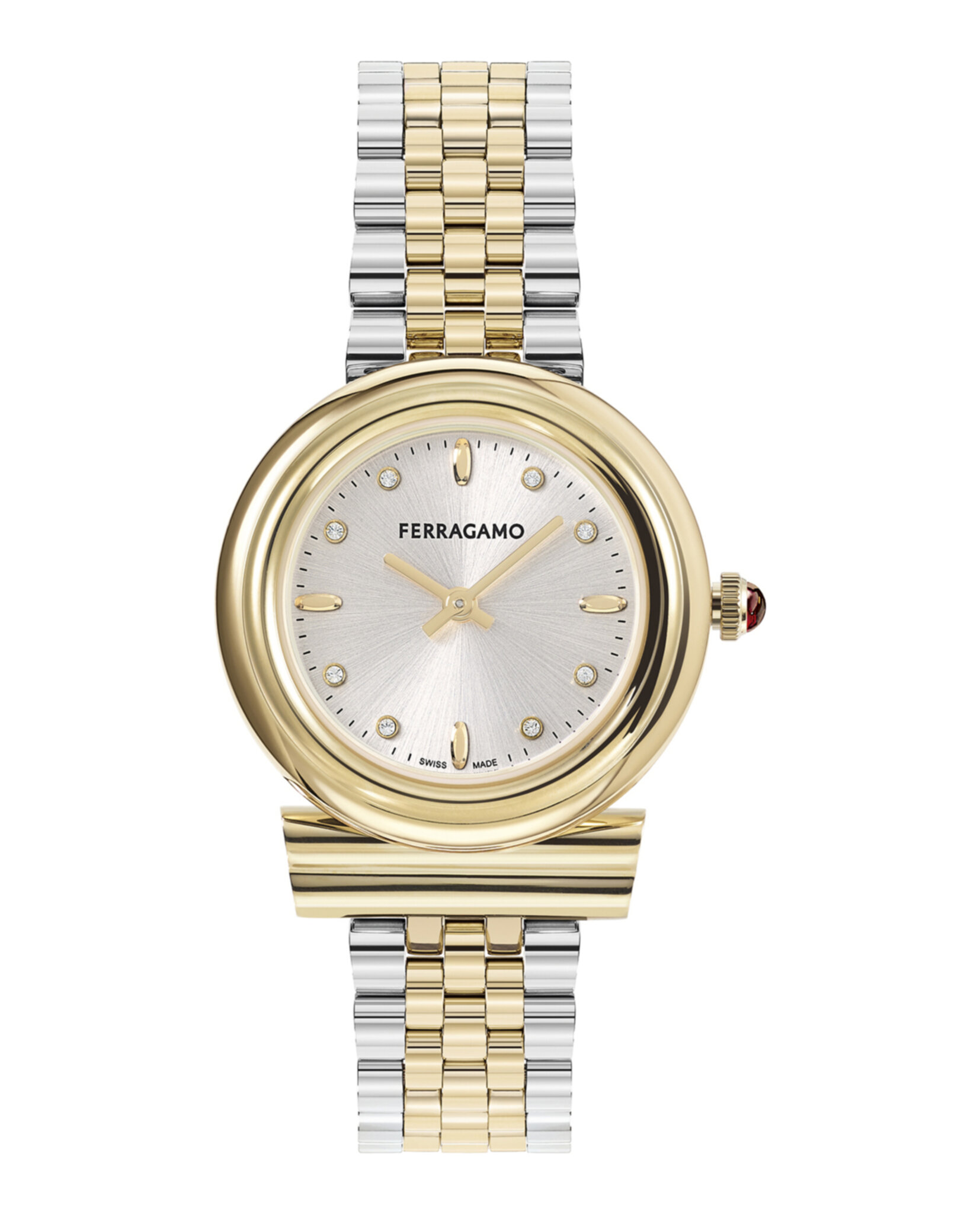 Ferragamo Womens Two Tone 28mm Bracelet Fashion Watch Ferragamo Womens Two Tone 28mm Bracelet Fashion Watch | eBay main image 3