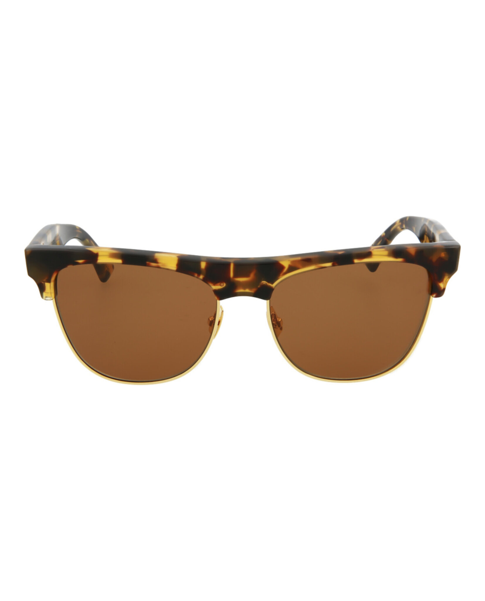 24ブラウン Bottega Veneta Unisex Square/Rectangle Havana Havana Brown Fashion