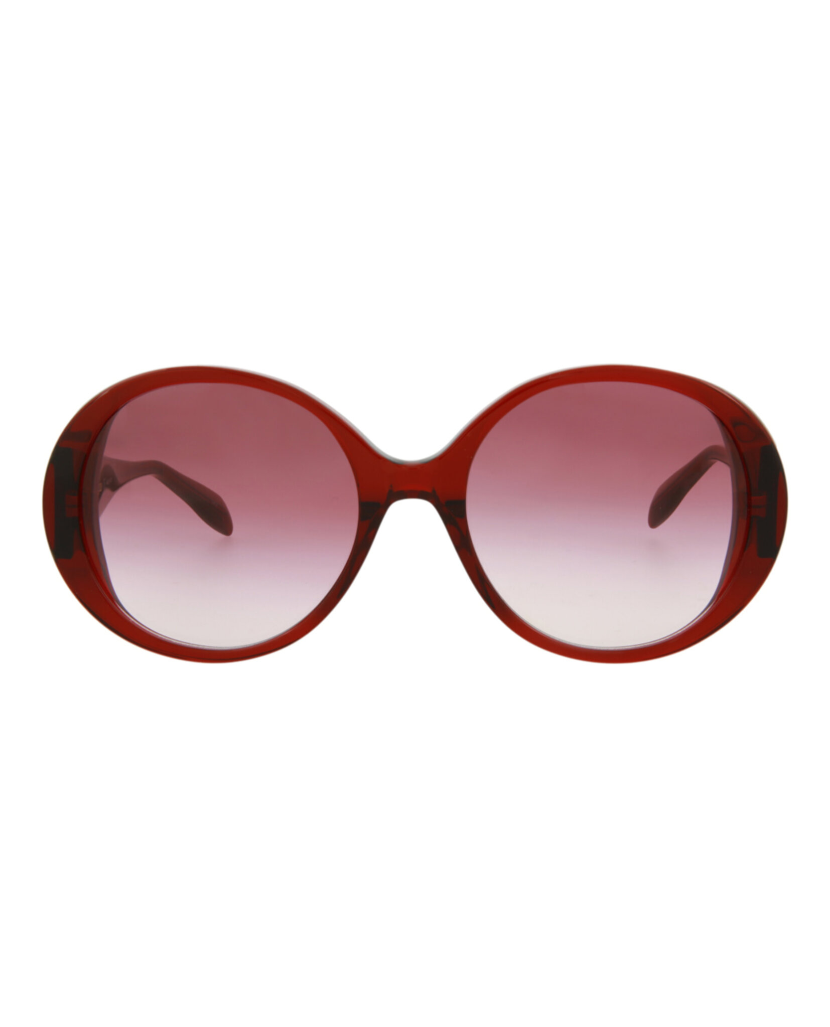 Alexander McQueen Womens Round/Oval Burgundy Burgundy Red 