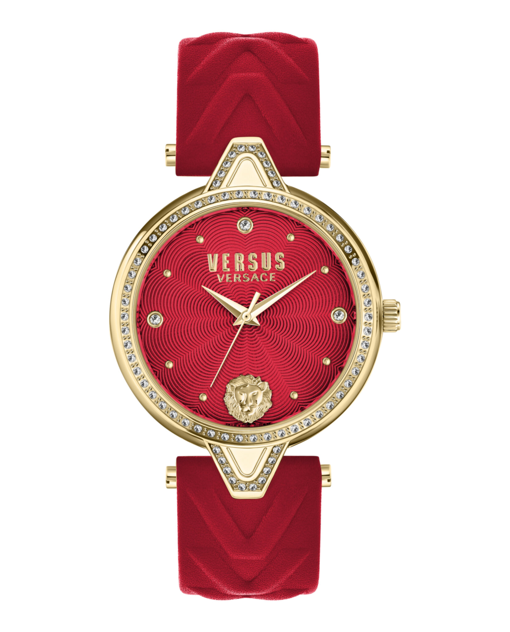 Versus Versace Womens Gold 34mm Strap Fashion Watch | eBay