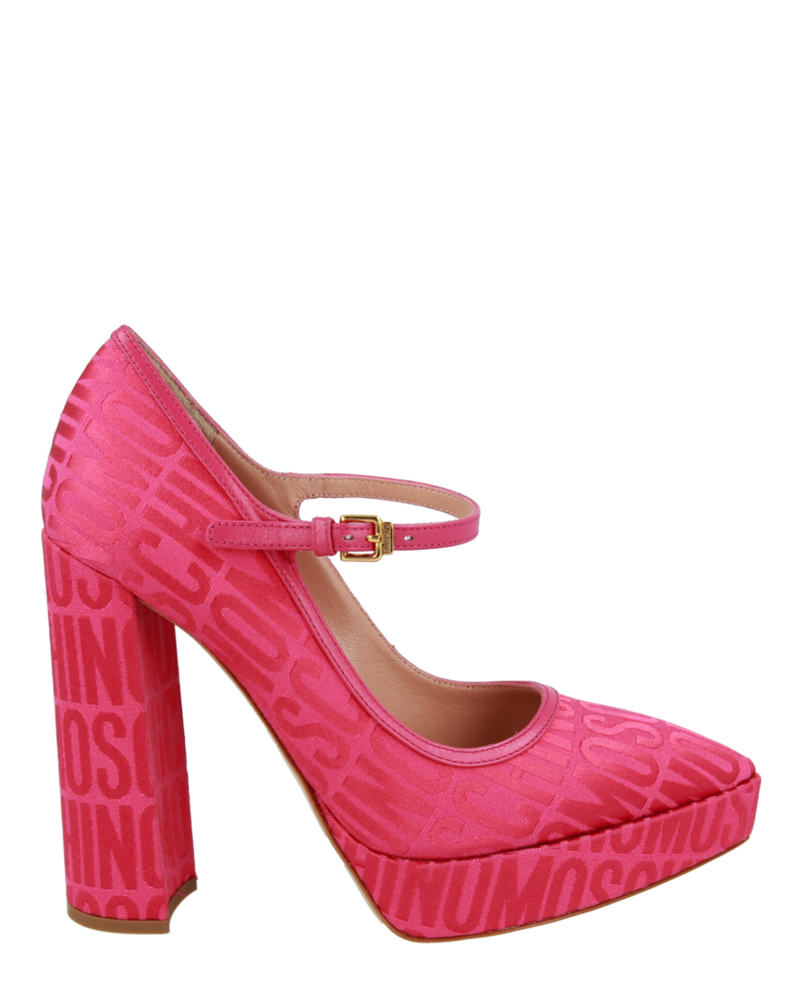Moschino Womens Logo Jacquard Mary Jane Pumps | eBay