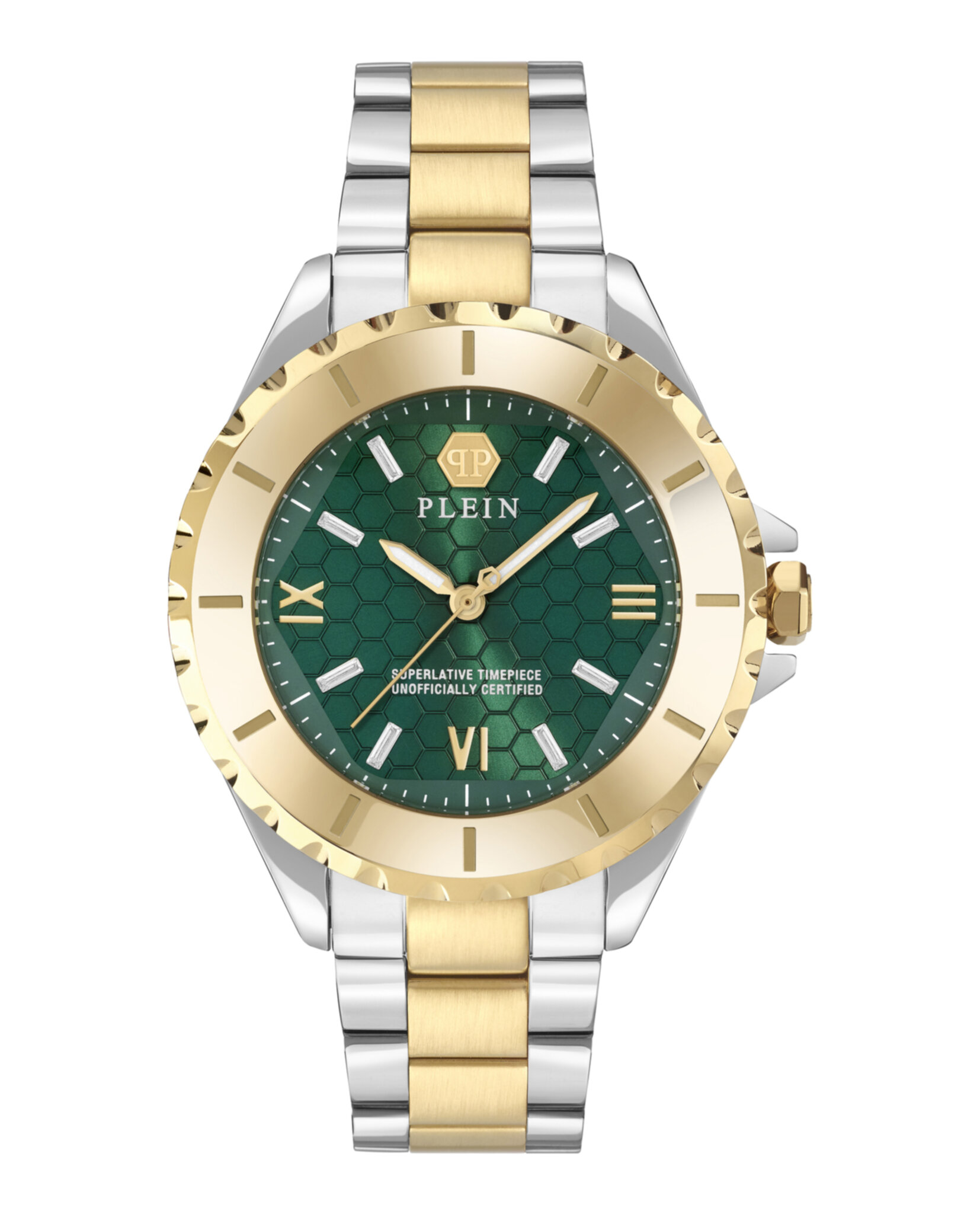 Philipp Plein Womens Two Tone 38mm Watch Philipp Plein ROCK COUTURE QUEEN (38mm) Green Dial / Two  main image 4