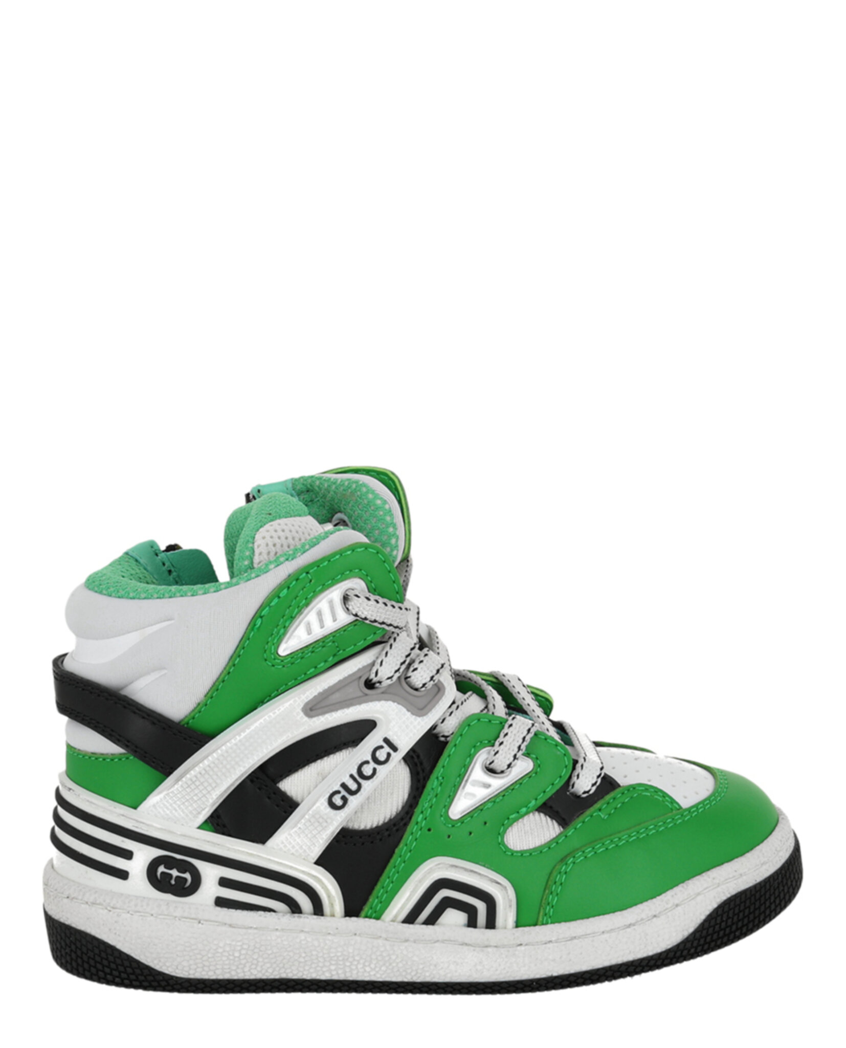Gucci Unisex-Child Basket Leather High-Top Sneakers | eBay
