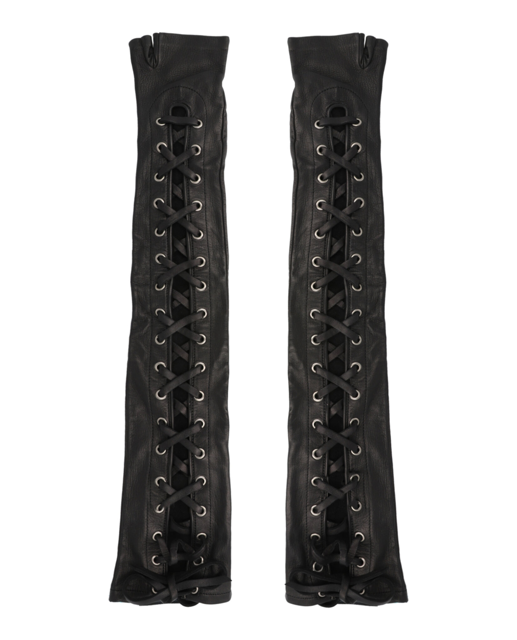 Gucci Womens Corset Lacing Fingerless Gloves | eBay