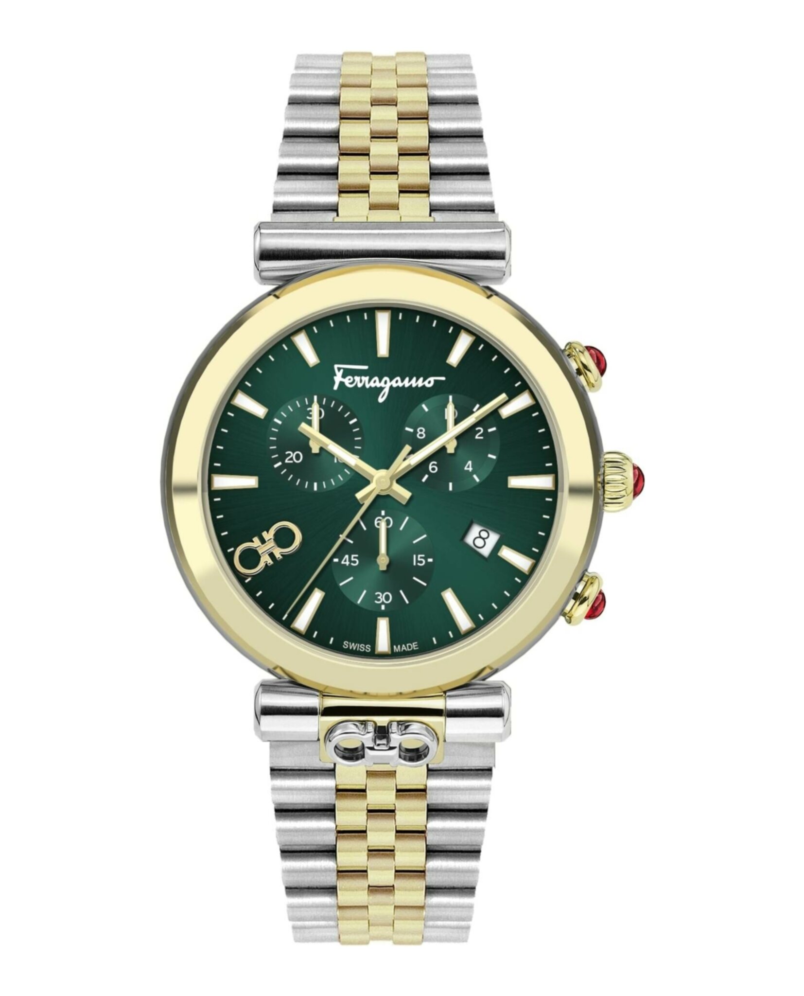 Ferragamo Womens Two Tone 40mm Bracelet Fashion Watch | eBay