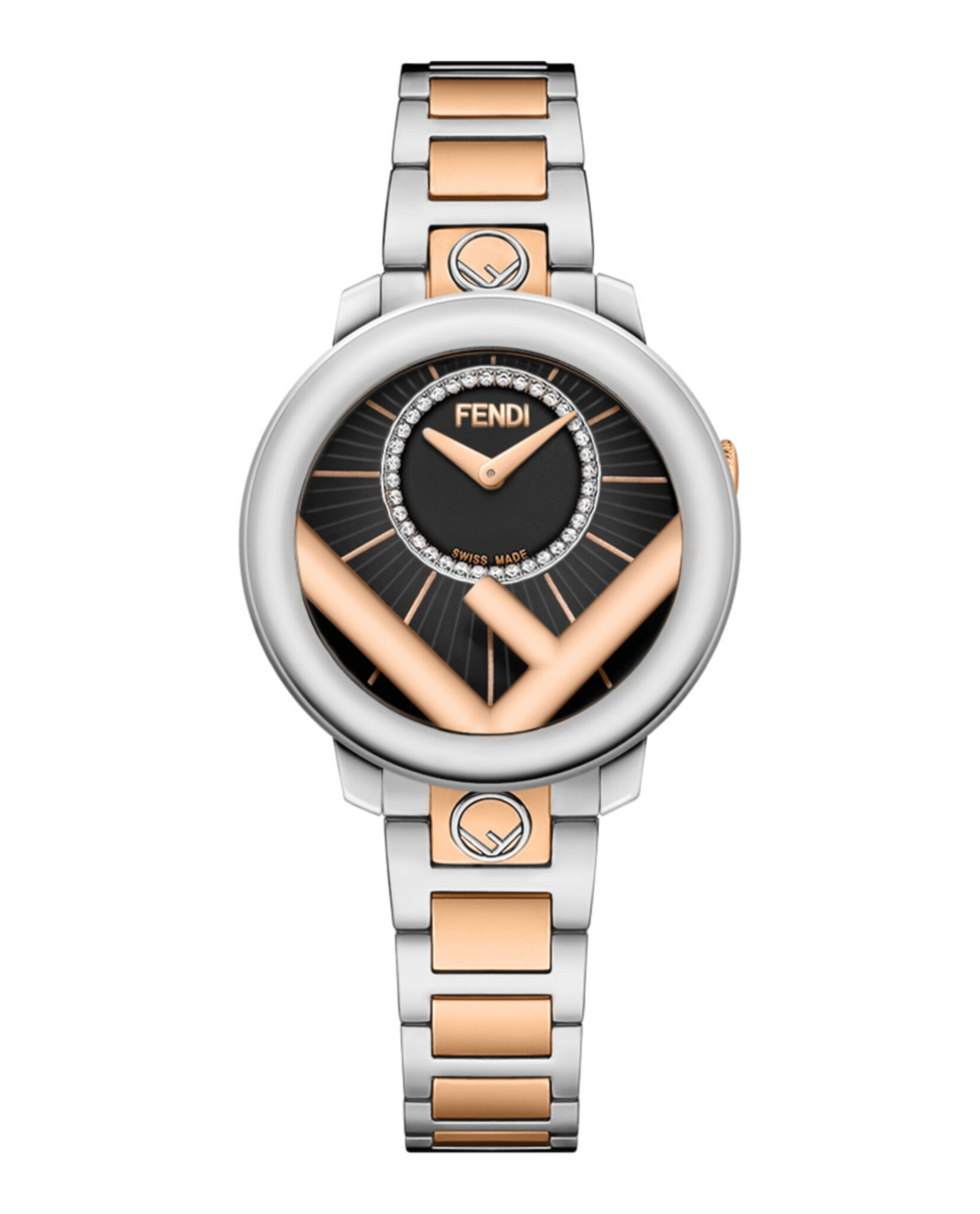 Fendi Women’s Moment Bracelet Watch Two-Tone Fendi Womens Two Tone 19mm Bracelet Fashion Watch | eBay main image 2