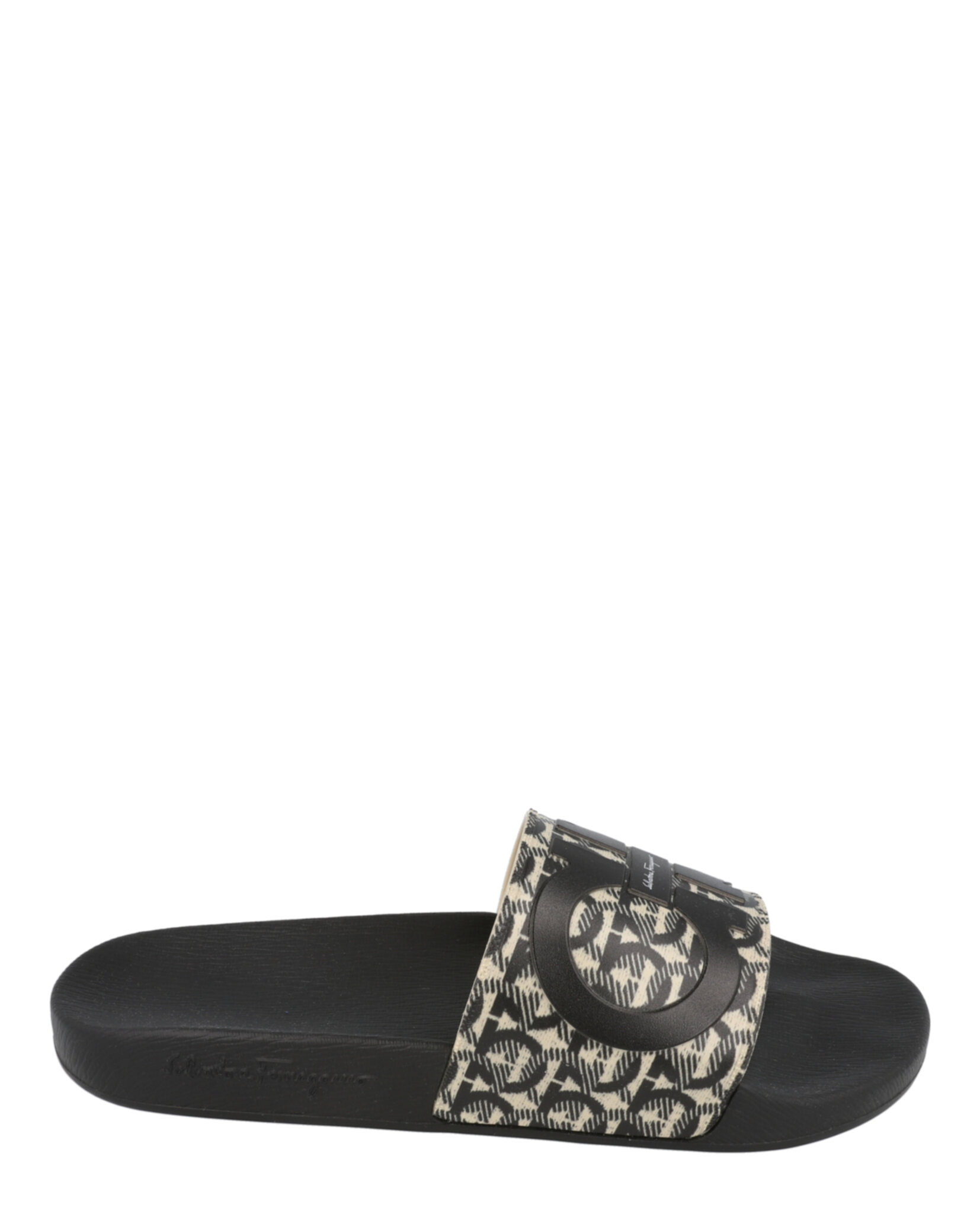Ferragamo Mens Groovy Dual Gancini Slides | eBay display picture 1