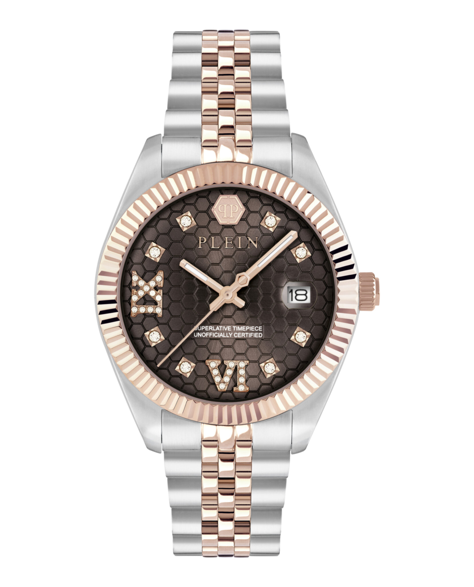 Philipp Plein Womens Date Two Tone Diamond Watch Philipp Plein Womens Watches | Direct Luxury main image 4
