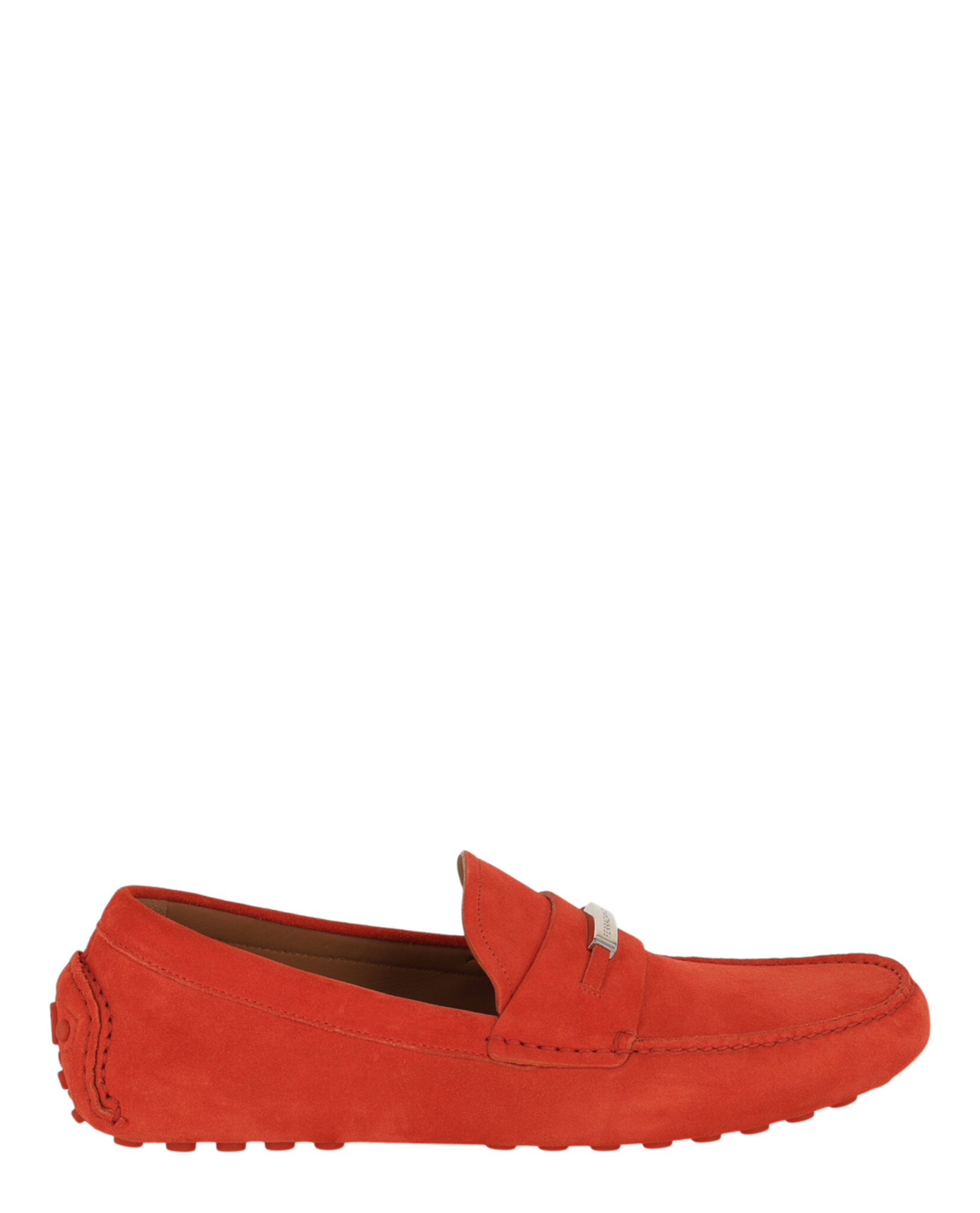 Ferragamo Grenoble Suede Drivers Orange Mens Ferragamo Grenoble Drivers – NYC Designer Outlet main image 4