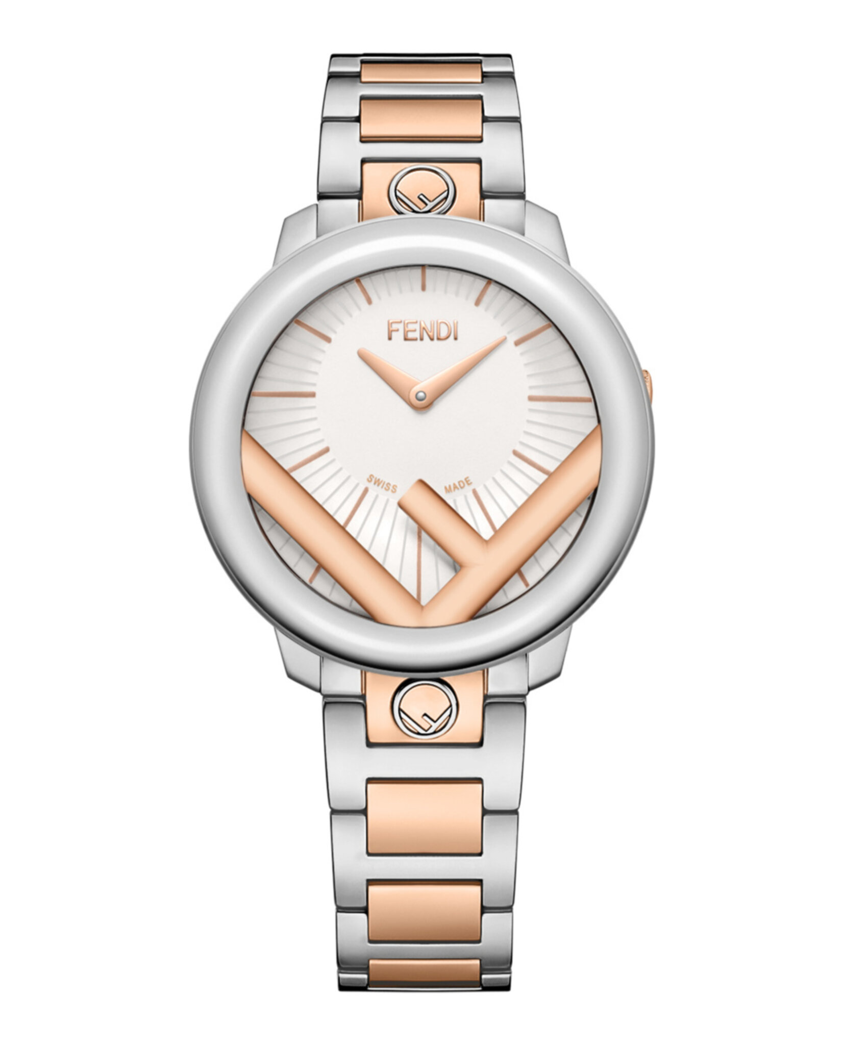 【FENDI】Run Away Bracelet Watch 36mm Fendi Womens Run Away Rose Gold 36mm Bracelet Fashion Watch
