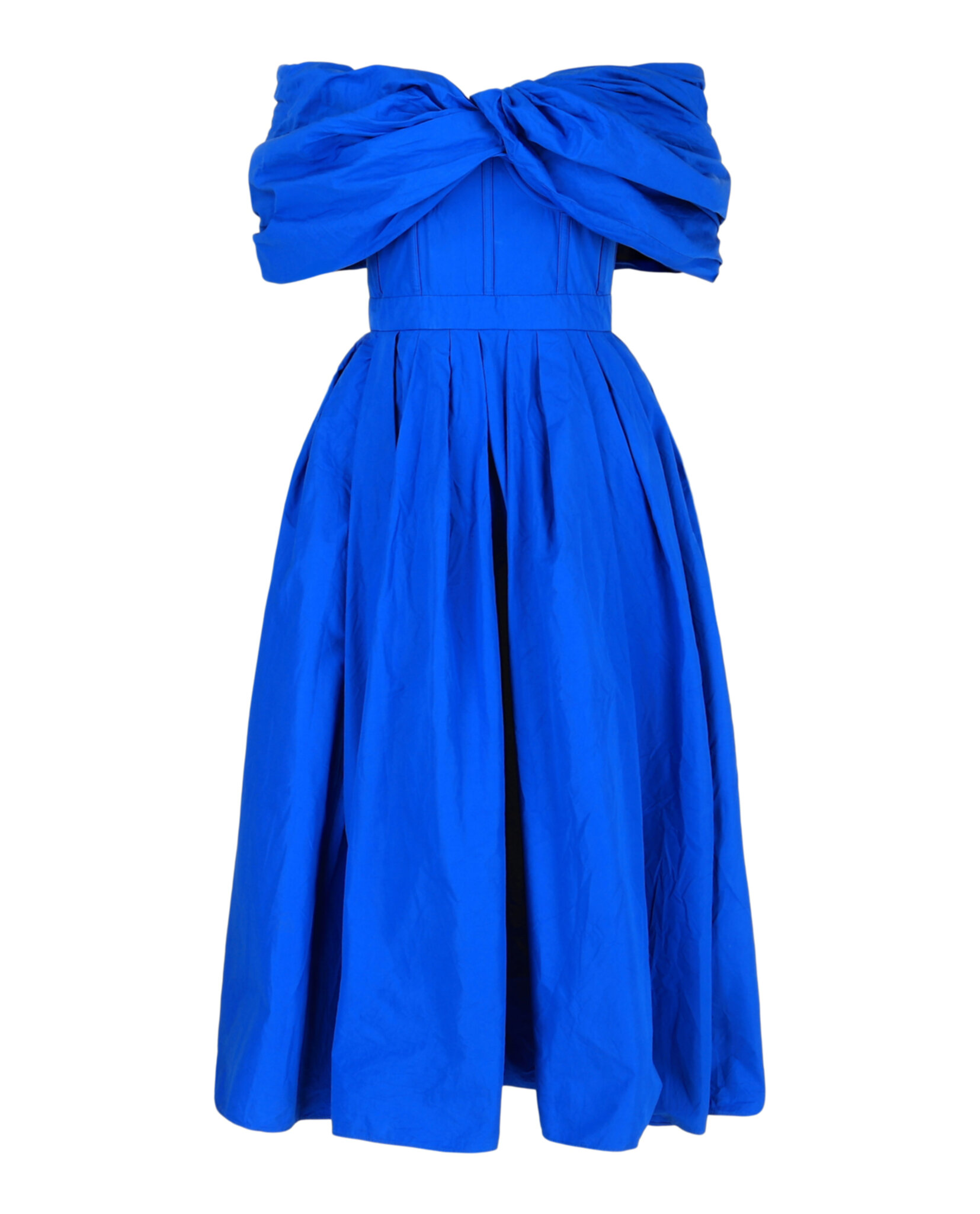 alexander mcqueen blue dress Womens Draped Off-The-Shoulder Midi Evening gown Size:14 USA 66 Celtic Outfit Plus Size Black Dresses About 40 from shoulder