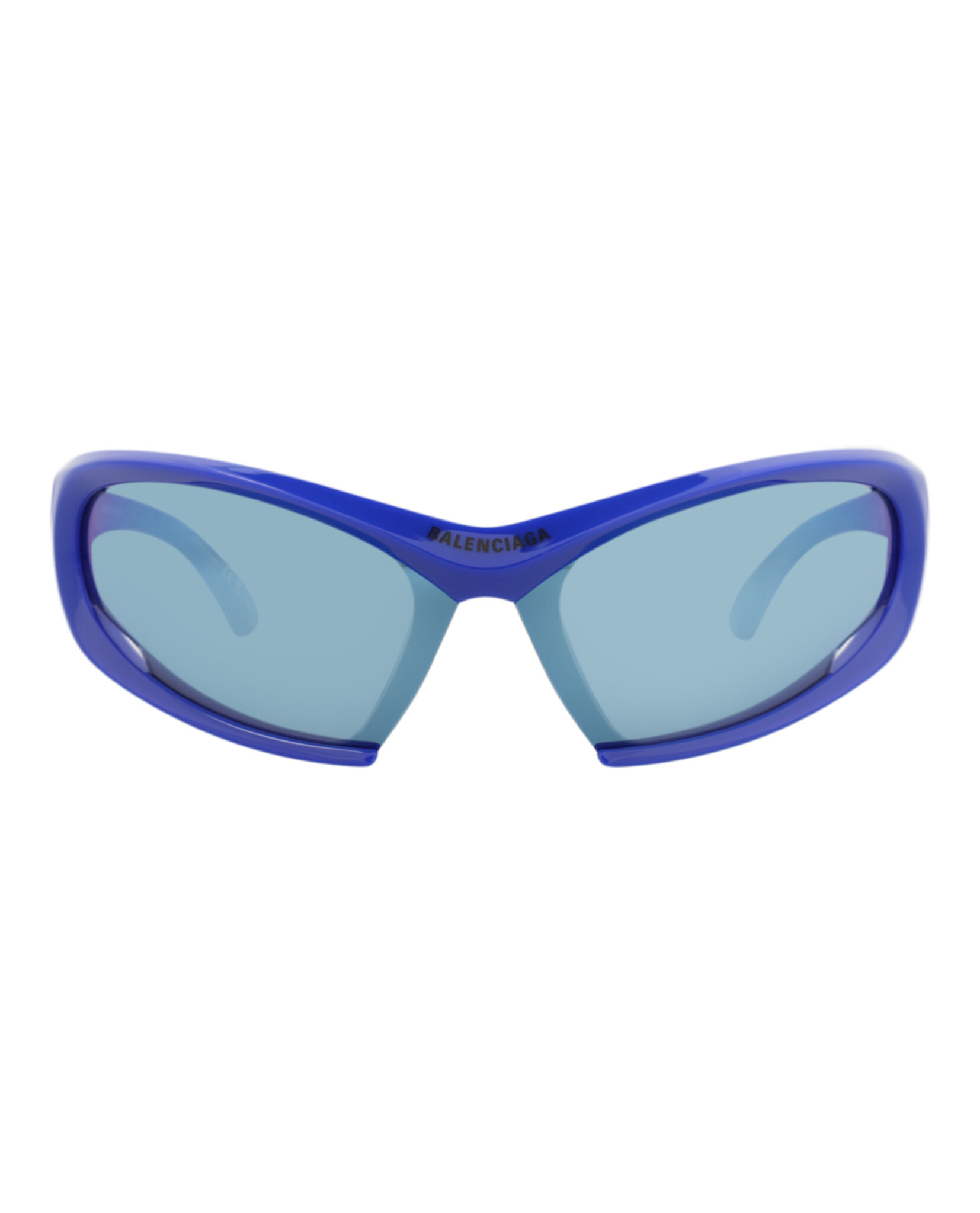 New Balenciaga Unisex Shield/Wrap Blue Blue Blue Fashion Designer Sunglasses Balenciaga Unisex Shield/Wrap Light Blue Light Blue Blue  main image 4