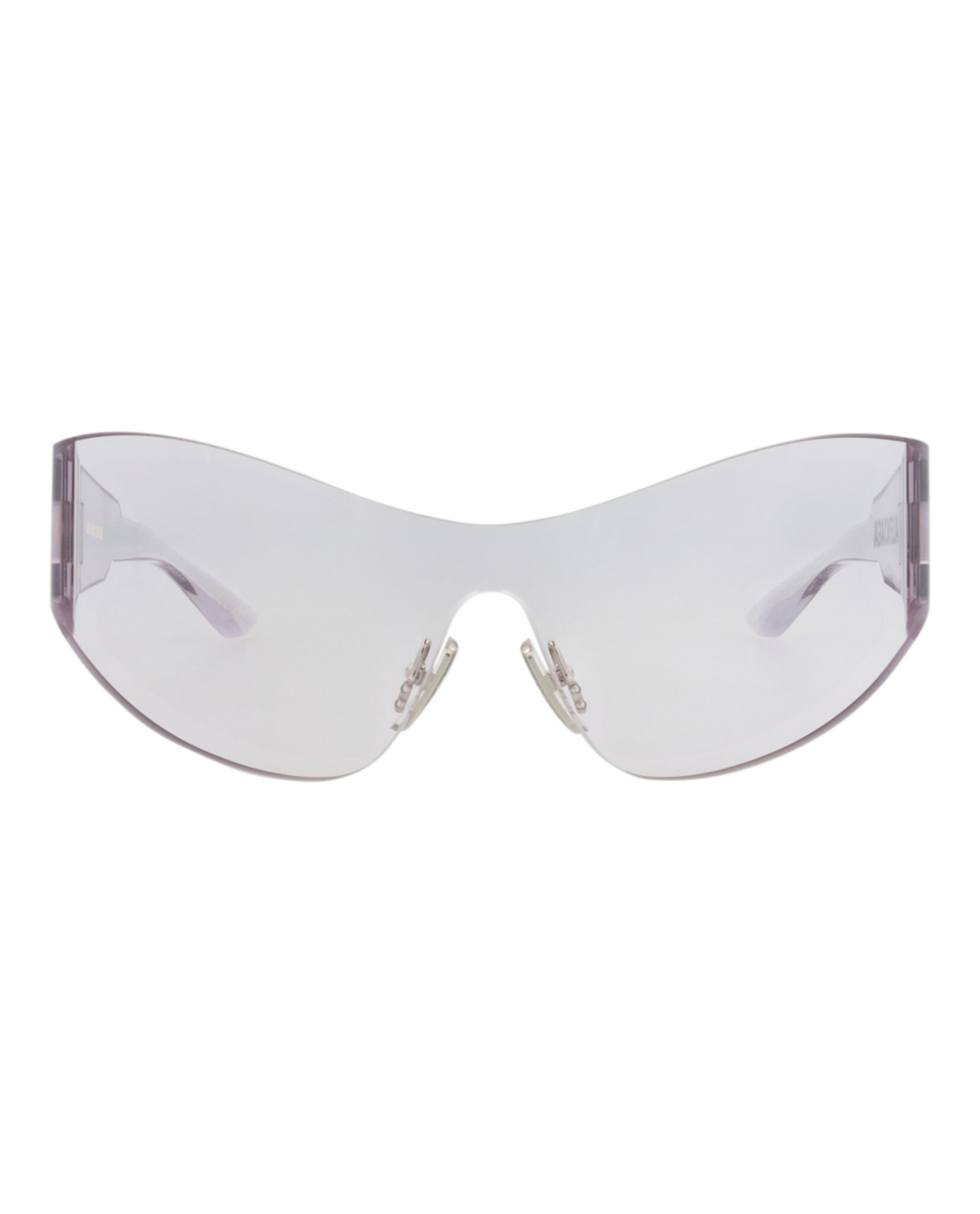 New Balenciaga Womens Shield/Wrap Ivory Ivory Grey Fashion Designer Sunglasses Balenciaga Womens Shield/Wrap Silver Silver Grey Fashion  main image 4