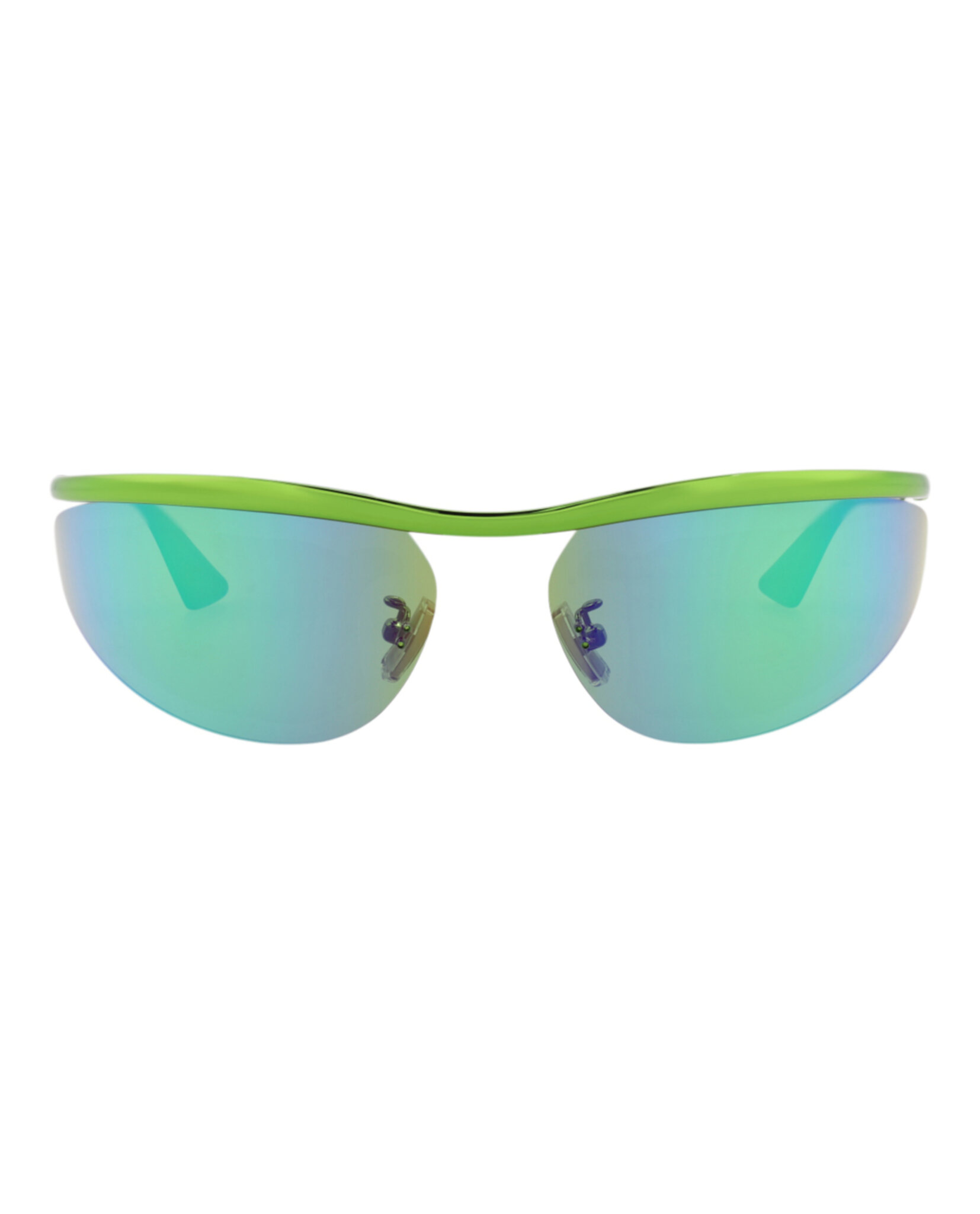 Bottega Veneta BV1174S 003 Sunglasses Green Cat Eye Frame, Green Lenses Bottega Veneta Cat Eye-Frame Metal Sunglasses Green Green  main image 3