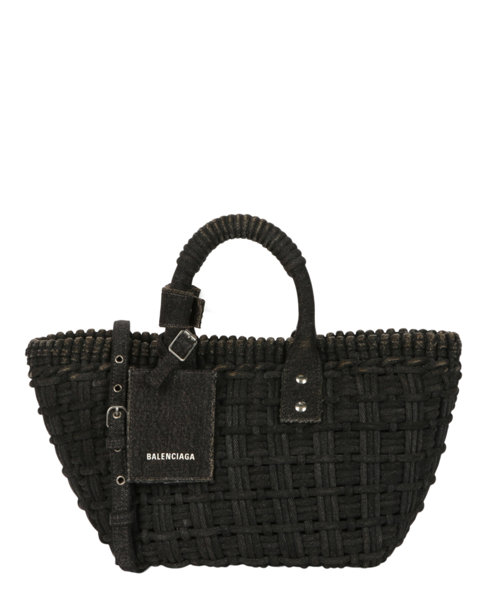 Balenciaga Womens Bistro Xs Basket Top Handle Bag In Denim | eBay