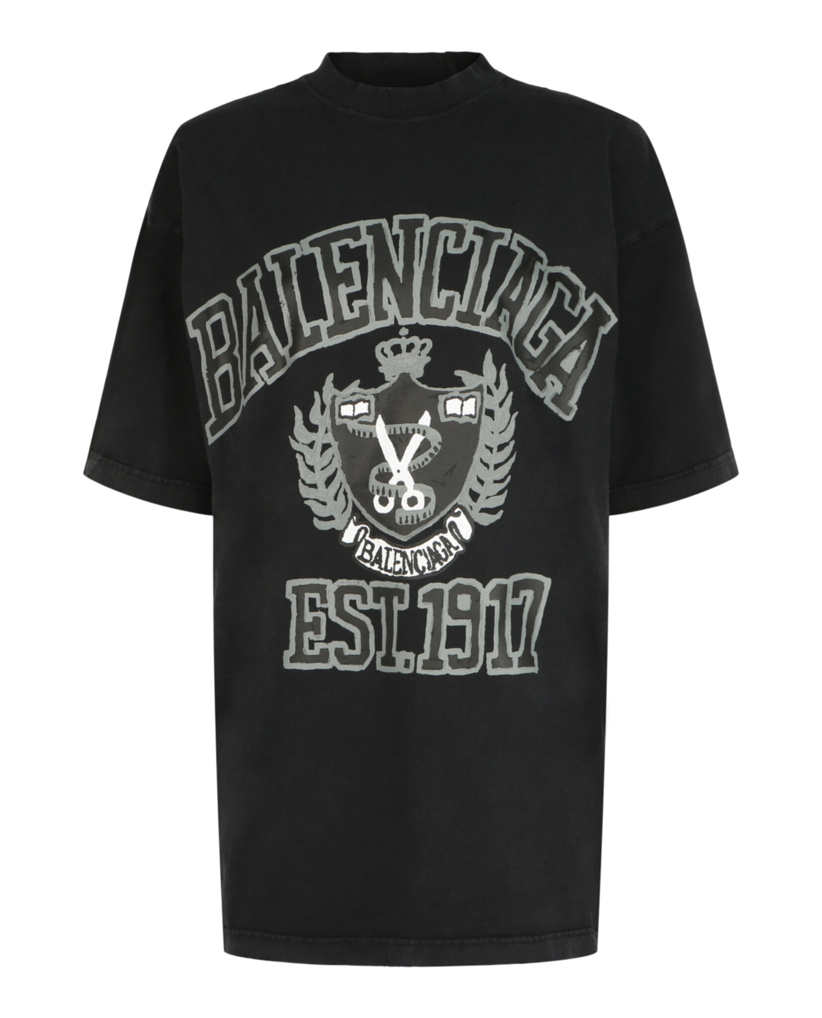 Balenciaga Womens Oversized College Logo T-Shirt | eBay