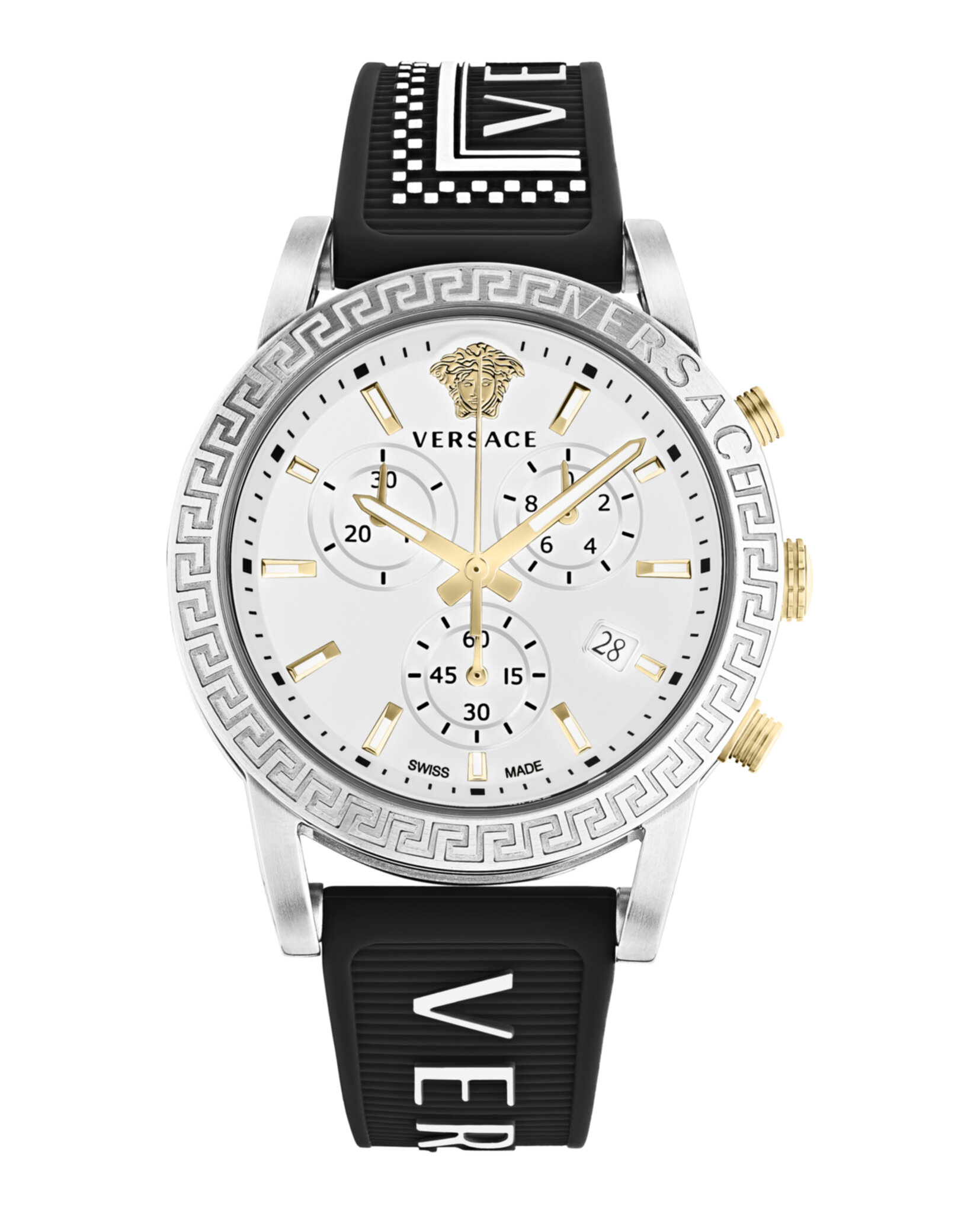 Versace Tech 40mm Sport Watch Versace Sport Tech Womens Watch 40mm Gold Tone Case Black  main image 3