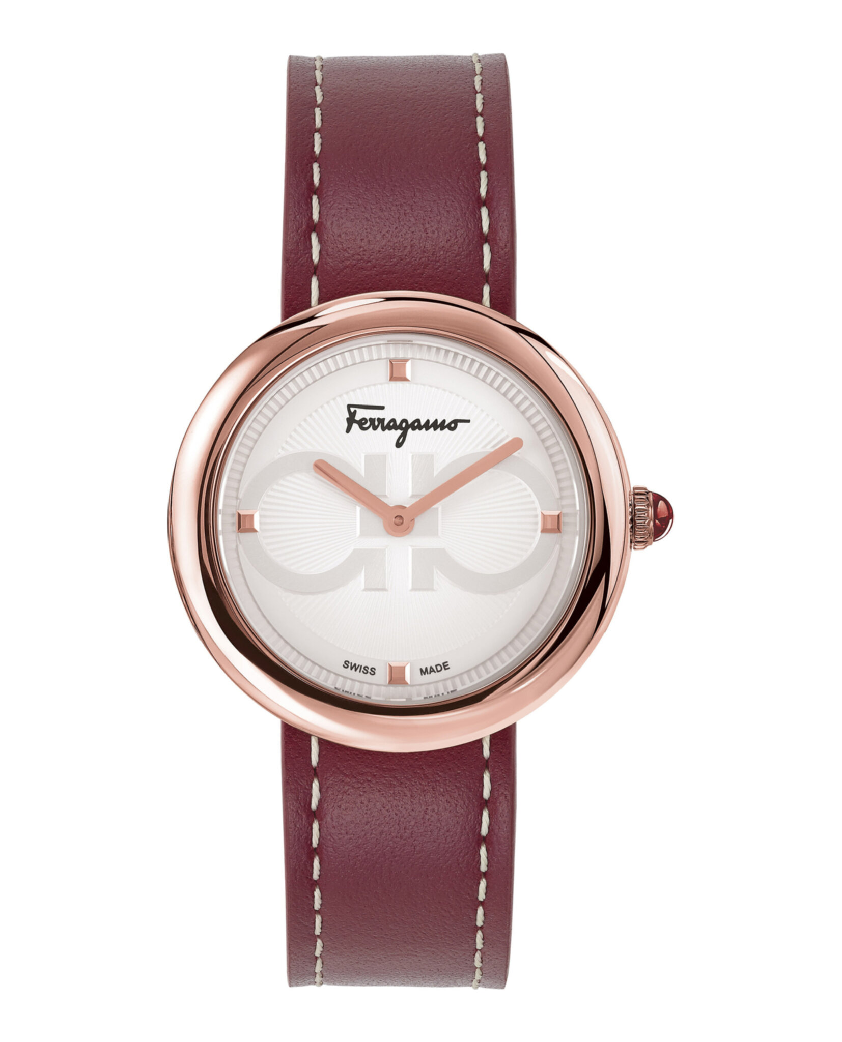 Ferragamo Womens Rose Gold 32mm Strap Fashion Watch | eBay