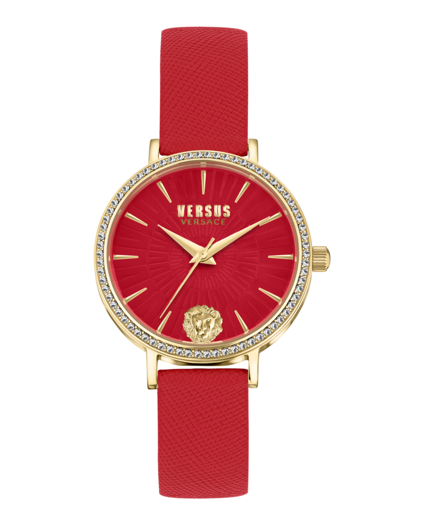 Versus Versace Womens Gold 34mm Strap Fashion Watch | eBay