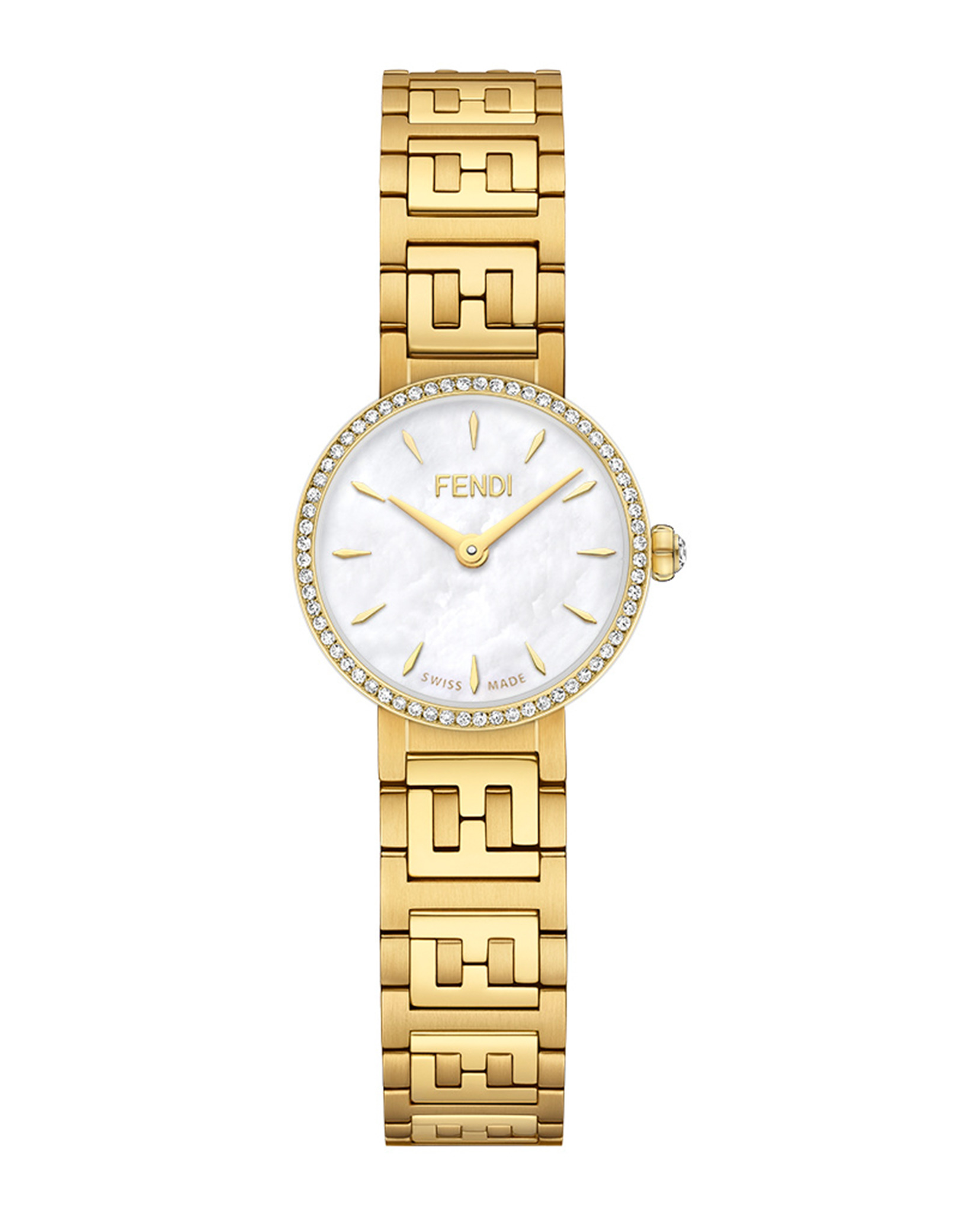 Fendi Womens Gold 19mm Diamond Watch Fendi Womens Watches | Direct Luxury main image 4