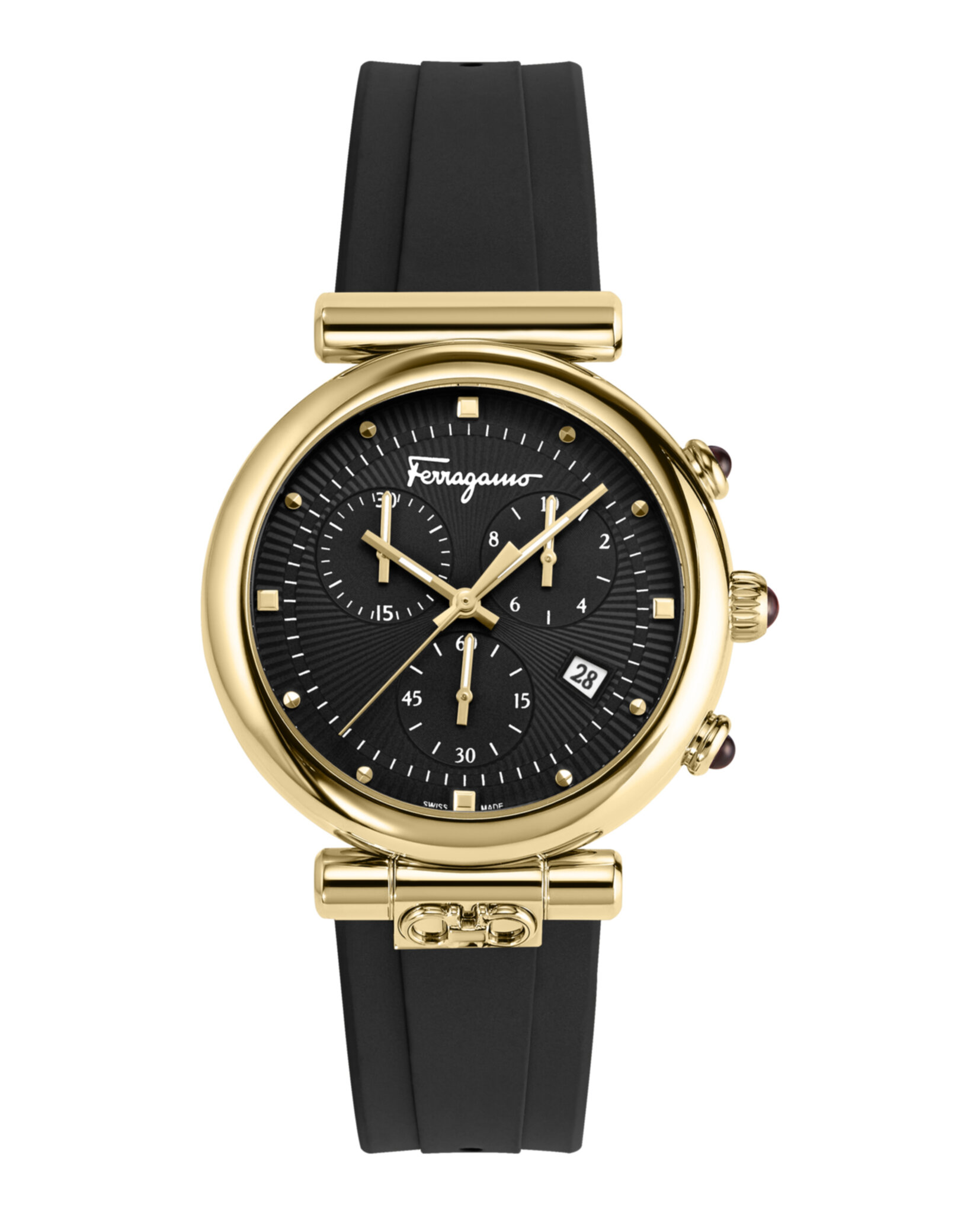 Ferragamo Womens Gold 40mm Strap Fashion Watch 195768358361  display picture 1