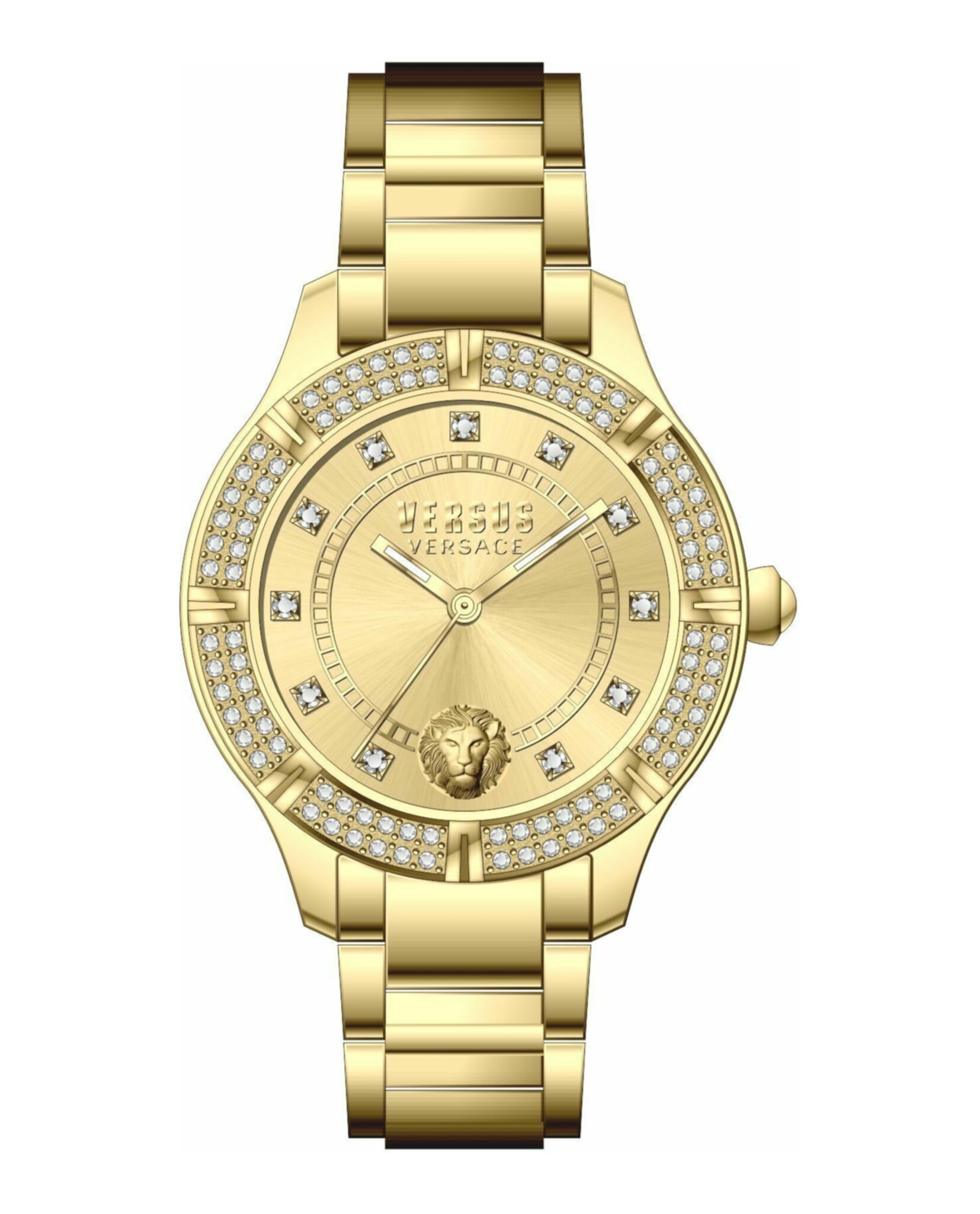 Versus Versace Womens Gold 36mm Bracelet Fashion Watch | eBay display picture 3