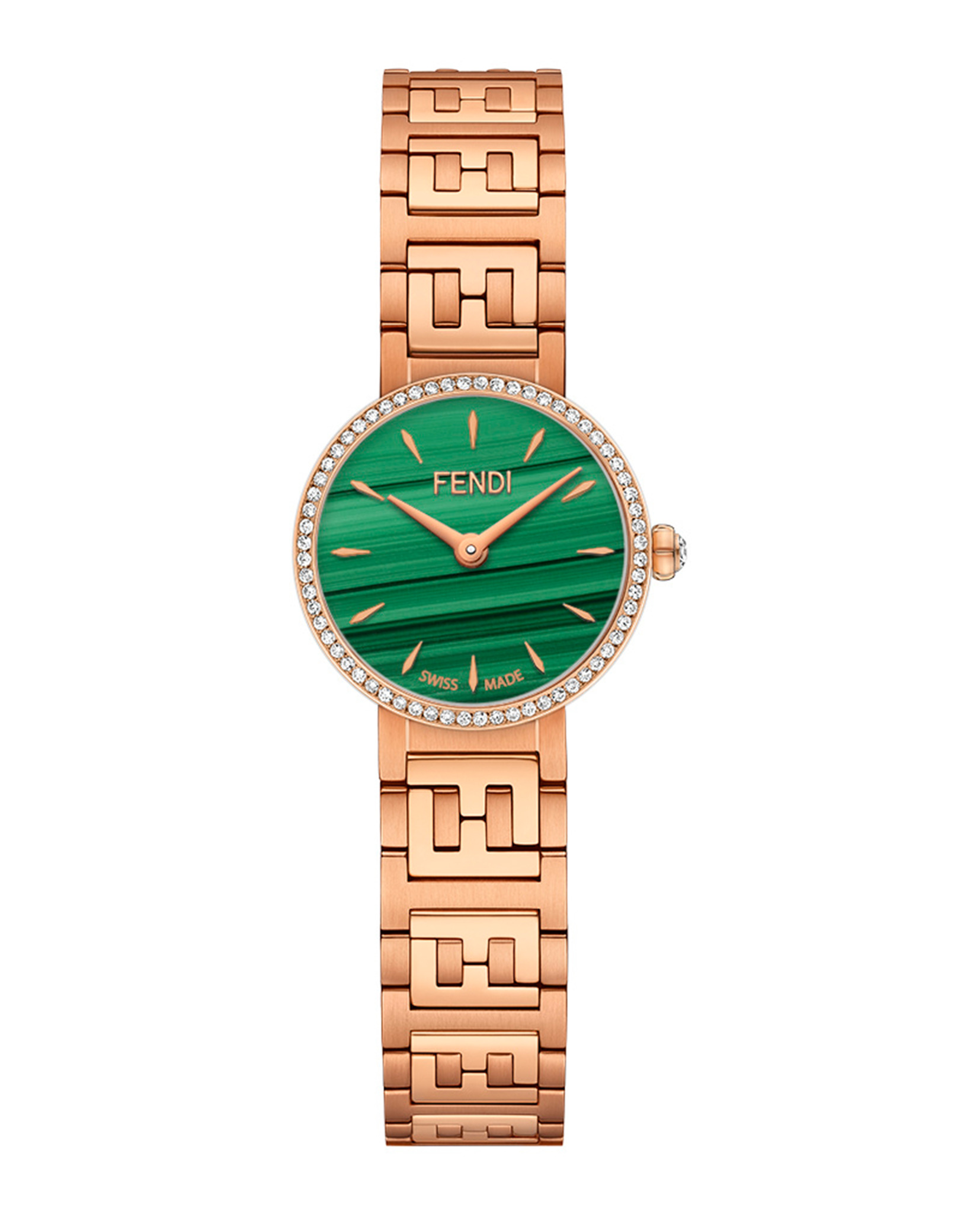 稀少 FENDI(フェンディ) Forever Diamonds 19mm Ladies Watch Fendi Forever Fendi Two-Tone Diamond Bracelet Watch, 19mm