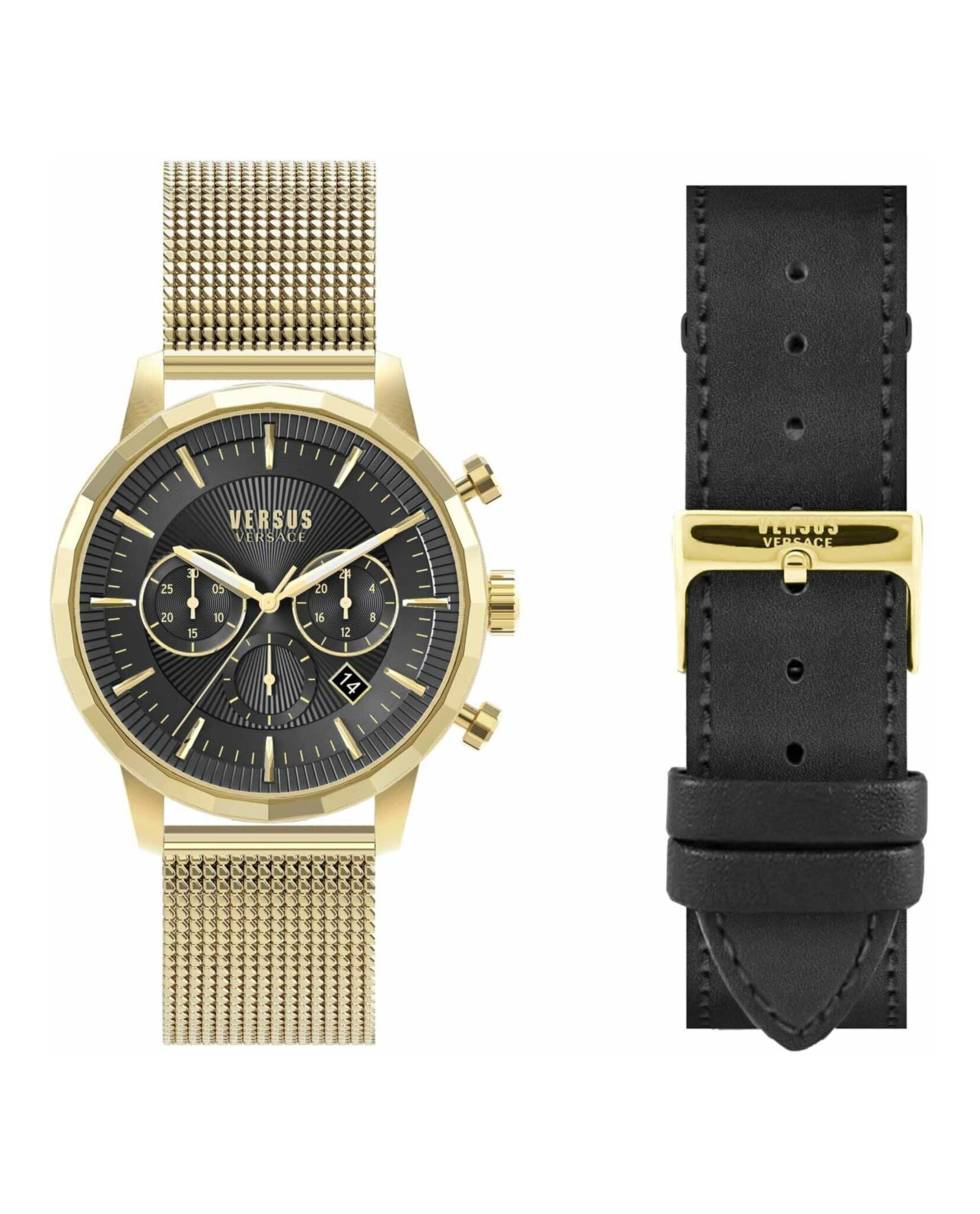 Versace Versus 46mm Gold Bracelet Watch Versus Versace Mens Watches | MadaLuxe Time – Direct Luxury main image 2